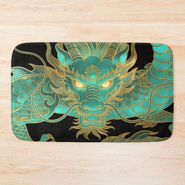 Item preview, Imperial Cyan Dragon with Glowing Gold Gaze designed and sold by zzz888.
