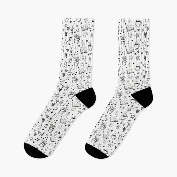 Item preview, Cozy Whimsical Hand-Drawn Doodle Pattern Design designed and sold by ShadowArt-Sahil.