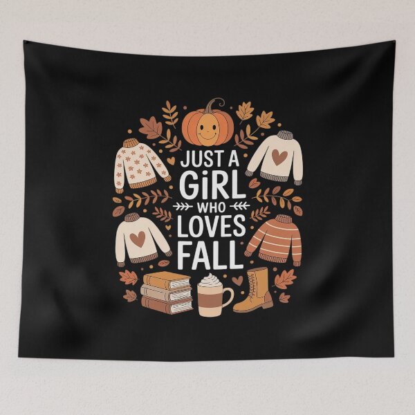 Item preview, Just Girl Who Loves Fall Pumpkin Spice Leaves Autumn designed and sold by Rotasiin.