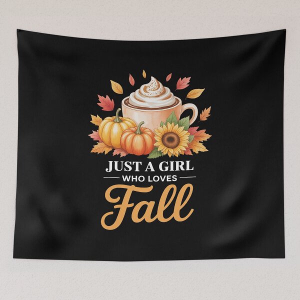 Item preview, Just Girl Who Loves Fall Season Pumpkin Spice Leaves Autumn designed and sold by Rotasiin.