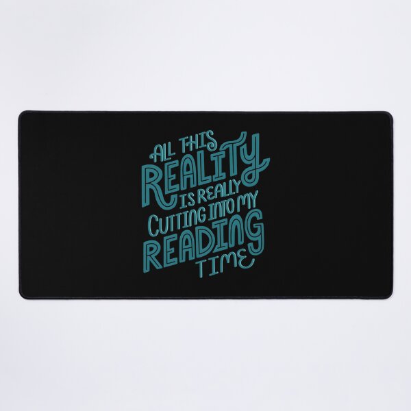 Item preview, Reality Vs Reading Book Nerd Quote Lettering designed and sold by vaplitukh86.