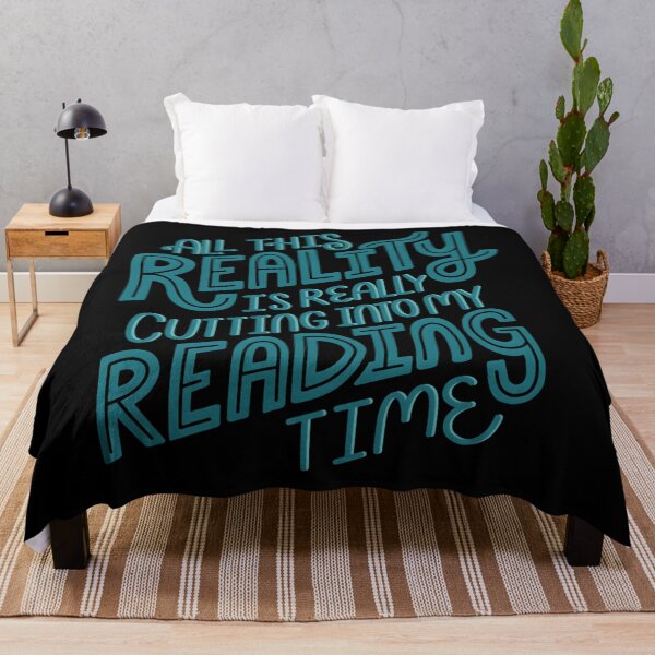 Item preview, Reality Vs Reading Book Nerd Quote Lettering designed and sold by vaplitukh86.