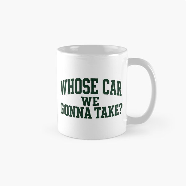 Item preview, Whose Car We Gonna Take Arched Retro Quote designed and sold by clarabersetart.