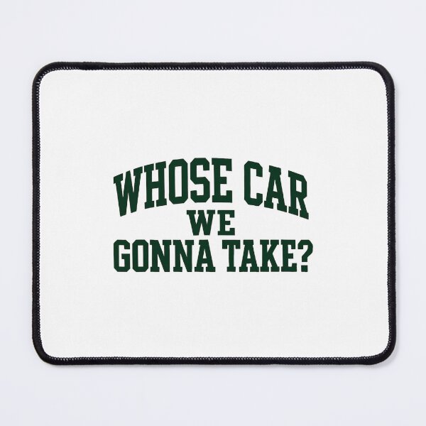 Item preview, Whose Car We Gonna Take Arched Retro Quote designed and sold by clarabersetart.