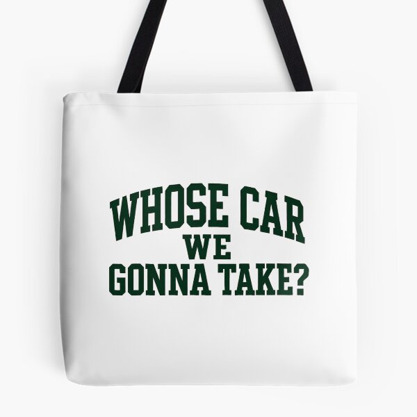 Item preview, Whose Car We Gonna Take Arched Retro Quote designed and sold by clarabersetart.