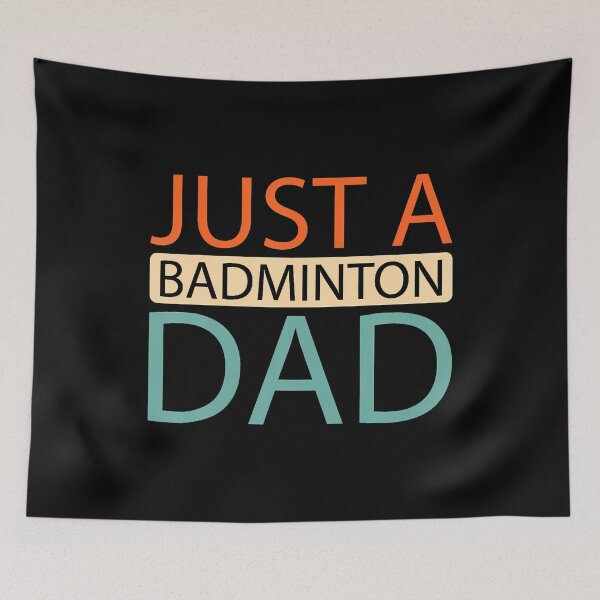 Item preview, Shuttlecock Racquet Court - Player Team Just A Badminton Dad designed and sold by FlorenceNorma.