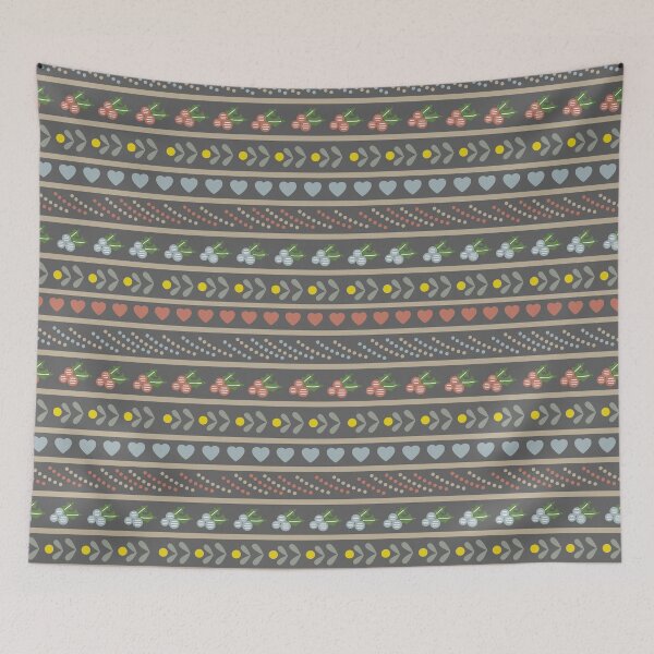 Item preview, cute vintage gift wrapping paper pattern with Christmas elements designed and sold by storieslanguage.