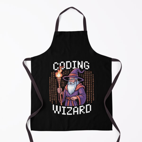 Item preview, Programmer 8-Bit Pixel Art Coder Coding Wizard  designed and sold by TiredPack.
