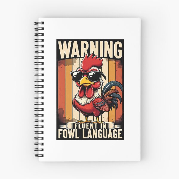 Item preview, Warning Fluent In Fowl Language Funny Rooster designed and sold by clarabersetart.