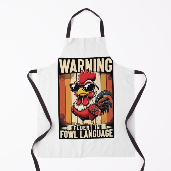 Item preview, Warning Fluent In Fowl Language Funny Rooster designed and sold by clarabersetart.