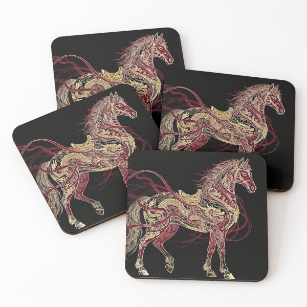 Item preview, Imperial Crimson Steed with Golden Dragon Spirit designed and sold by zzz888.