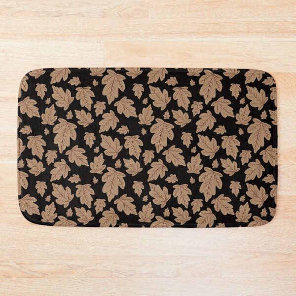 Item preview, Autumn Leaves On A Black Background designed and sold by PapuruDesigns.