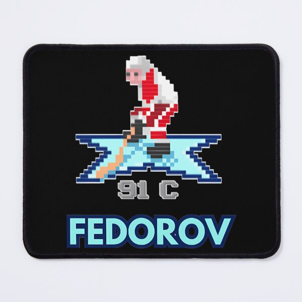 Item preview, Sergei Fedorov Red Wings Vintage Nhl 91 Character Fedorov Pixel 16-Bit Meme designed and sold by MaxalimetovArt.