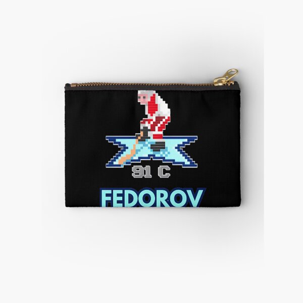 Item preview, Sergei Fedorov Red Wings Vintage Nhl 91 Character Fedorov Pixel 16-Bit Meme designed and sold by MaxalimetovArt.