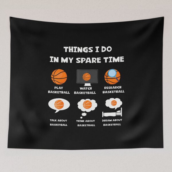Item preview, Things I Do In My Spare Time Play Watch Basketball Joke designed and sold by KathleenEliza.