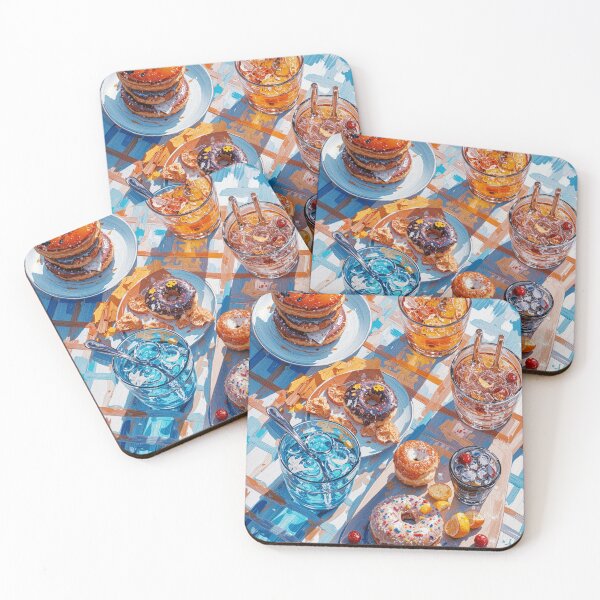 Item preview, Vibrant Summer Picnic – Colorful Food Art with Burgers, Pizza & Lemon Drinks designed and sold by Grafititee.