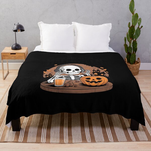 Item preview, Just Waiting For Halloween Skeleton Ice Coffee designed and sold by skanderio.