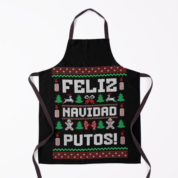 Item preview, Feliz Navidad Putos Ugly Christmas Sweater Funny Spanish Quote designed and sold by Altenpendinton.