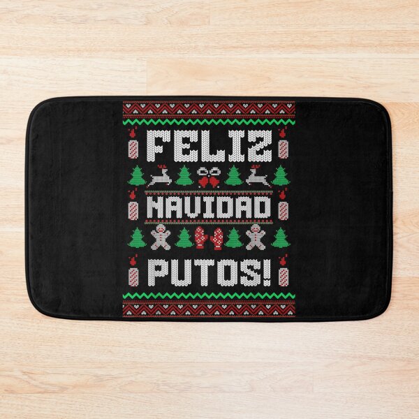 Item preview, Feliz Navidad Putos Ugly Christmas Sweater Funny Spanish Quote designed and sold by Altenpendinton.