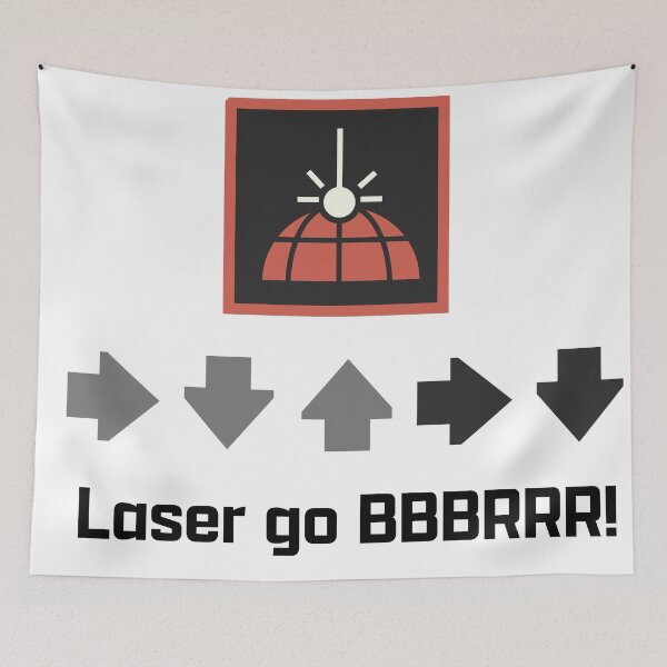 Item preview, Laser from above go bbrrr designed and sold by CrunchNut.