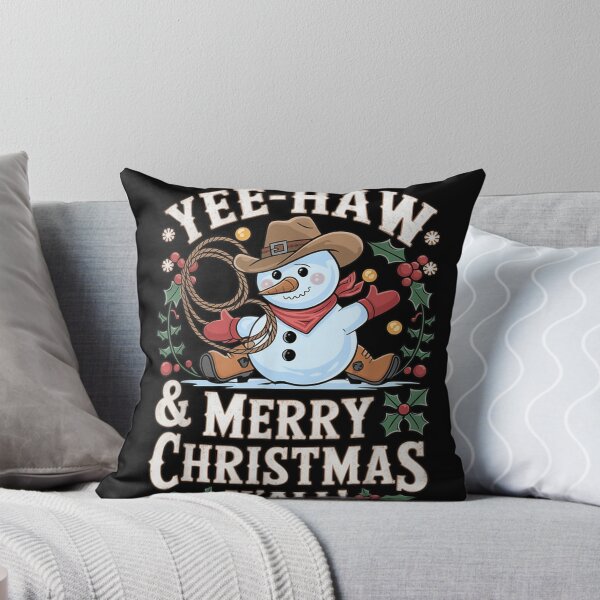 Item preview, Yee Haw Merry Christmas Yall Cowboy Snowman Western Holiday designed and sold by Altenpendinton.