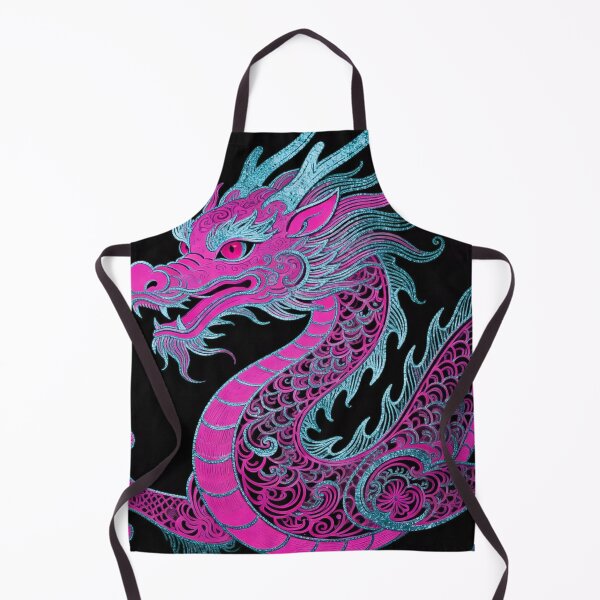 Item preview, Electric Neon Pink and Cyan Eastern Dragon designed and sold by zzz888.