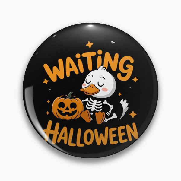 Artikelvorschau, Just Waiting Halloween Entenskelett-Spaß entworfen und verkauft von skanderio.