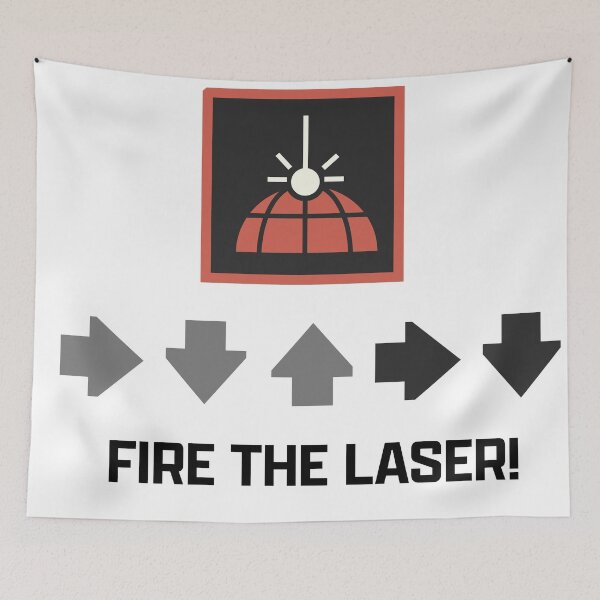 Item preview, Fire the Laser from above  designed and sold by CrunchNut.