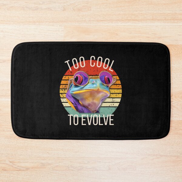 Item preview, Too Cool To Evolve Funny Colorful Frog With Sunglasses designed and sold by LavetaCatherine.