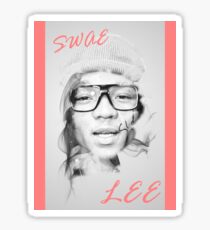 Swae Lee Red Smoke Portrait Sticker