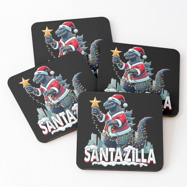 Item preview, Santazilla Funny Dinosaur Monster Christmas Tree Lights City designed and sold by Altenpendinton.
