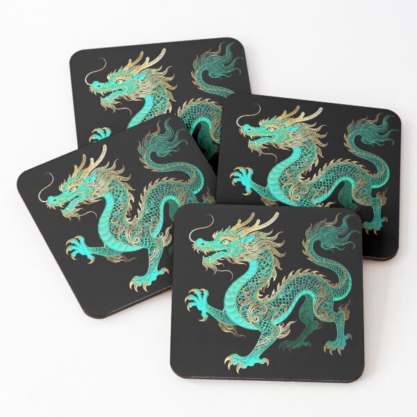 Item preview, Imperial Cyan Dragon with Golden Filigree Armor designed and sold by zzz888.