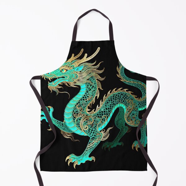 Item preview, Imperial Cyan Dragon with Golden Filigree Armor designed and sold by zzz888.