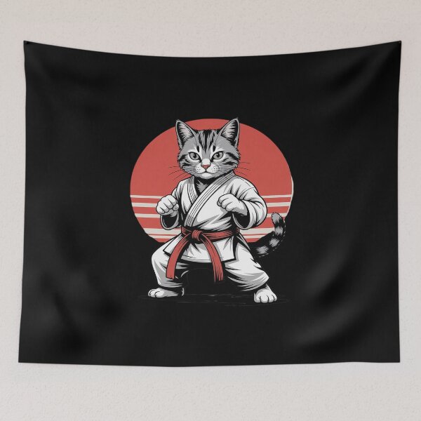 Item preview, Karate & Judo, Cat Japanese Martial Arts, Japan & Cat designed and sold by skanderio.