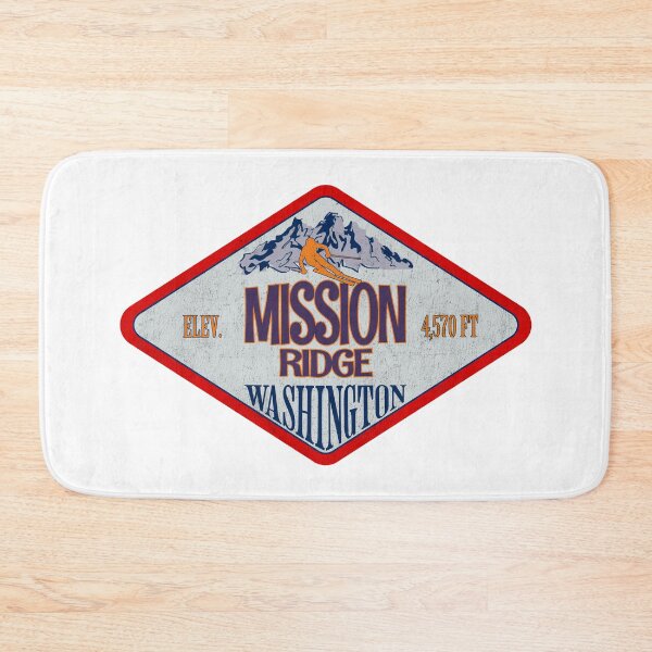 Item preview, Mission Ridge Ski Resort, Washington, Vintage skiing badge design designed and sold by Wanderful-roads.