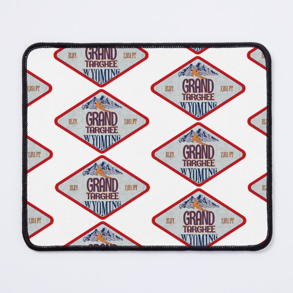 Item preview, Grand Targhee Ski Resort, Wyoming, Vintage skiing badge design designed and sold by Wanderful-roads.