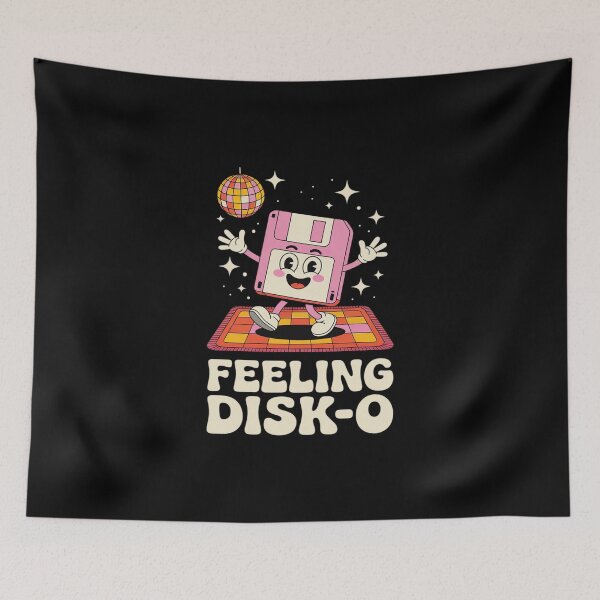 Item preview, Kawaii Floppy Disk Tech Joke 80s 90s Dance Disco designed and sold by skanderio.