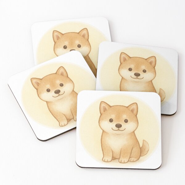 Item preview, Cute Watercolor Dog | Soft Yellow Glow	 designed and sold by Polariszero.