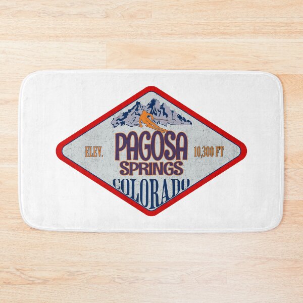Item preview, Pagosa Springs Ski Resort, Colorado, Vintage skiing badge design designed and sold by Wanderful-roads.