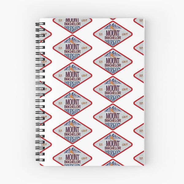 Item preview, Mount Bachelor Ski Resort, Oregon, Vintage skiing badge design designed and sold by Wanderful-roads.