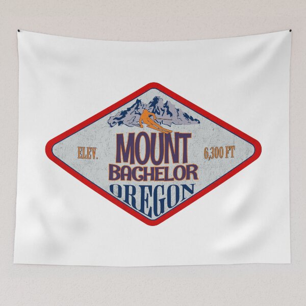 Item preview, Mount Bachelor Ski Resort, Oregon, Vintage skiing badge design designed and sold by Wanderful-roads.