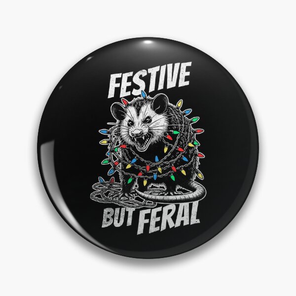 Item preview, Festive But Feral Possum With Bright Christmas Lights designed and sold by barrycantre11.