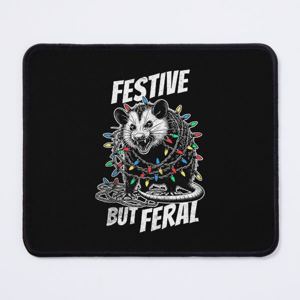 Item preview, Festive But Feral Possum With Bright Christmas Lights designed and sold by barrycantre11.