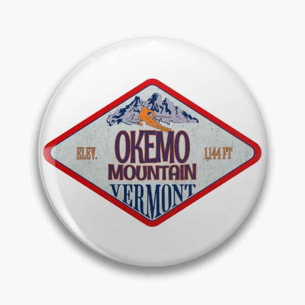 Item preview, Okemo Mountain Ski Resort, Vermont, Vintage skiing badge design designed and sold by Wanderful-roads.