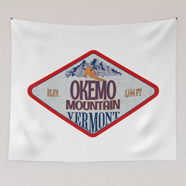 Item preview, Okemo Mountain Ski Resort, Vermont, Vintage skiing badge design designed and sold by Wanderful-roads.