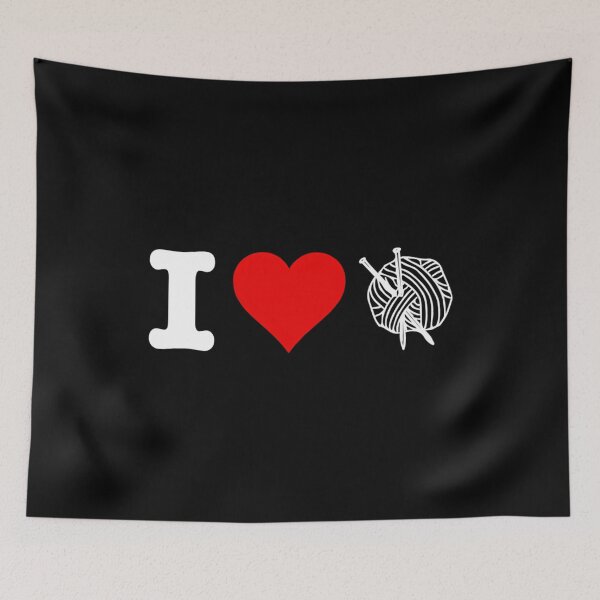 Item preview, I Heart Love Knitting designed and sold by FlorenceNorma.