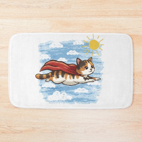 Item preview, Flying Calico Cat Superhero designed and sold by dudelinart.
