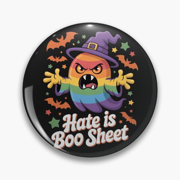 Item preview, Cute Boo Sheet Gay Pride Ghost Hate Rainbow Flag LGBT designed and sold by GaryPacheco6.