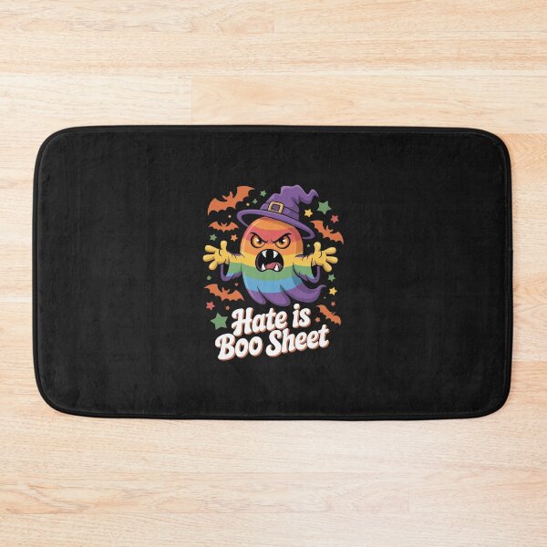Item preview, Cute Boo Sheet Gay Pride Ghost Hate Rainbow Flag LGBT designed and sold by GaryPacheco6.