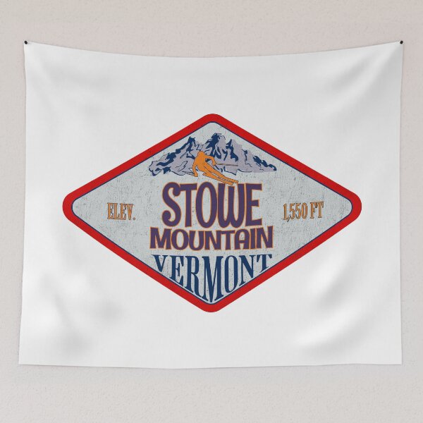 Item preview, Stowe Mountain Ski Resort, Vermont, Vintage skiing badge design designed and sold by Wanderful-roads.
